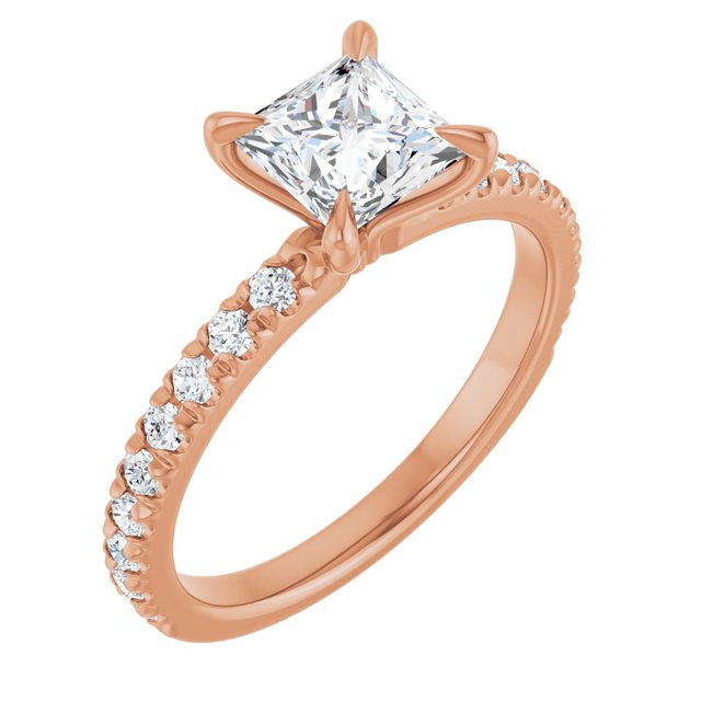 square-18K Rose gold