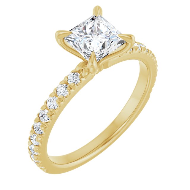 square-14K Yellow gold