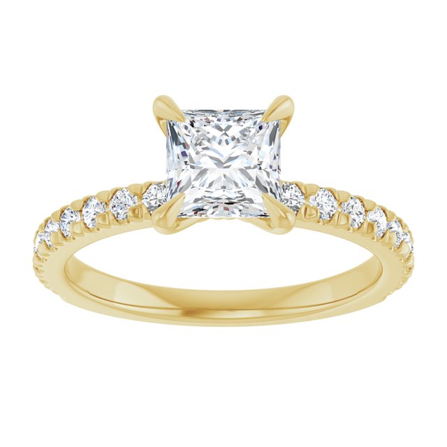square-14K Yellow gold