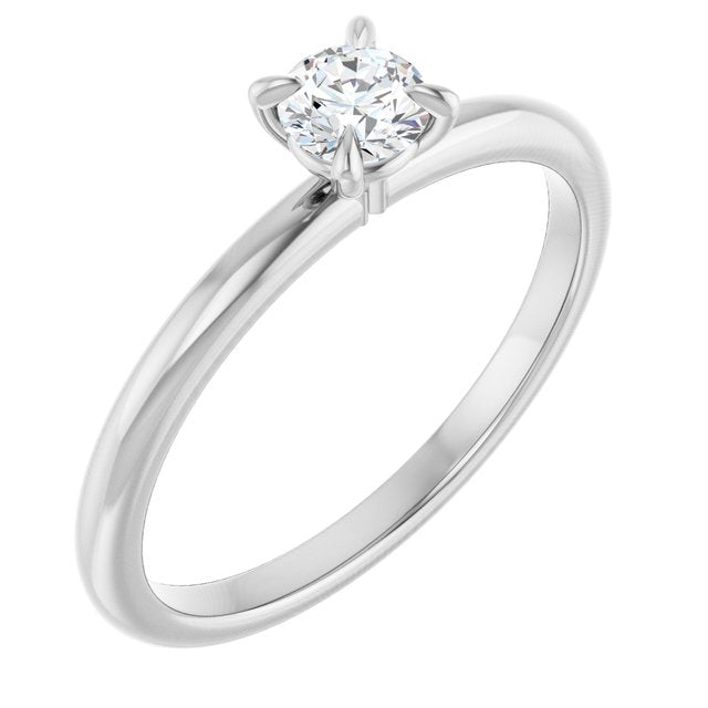 round-14K White gold