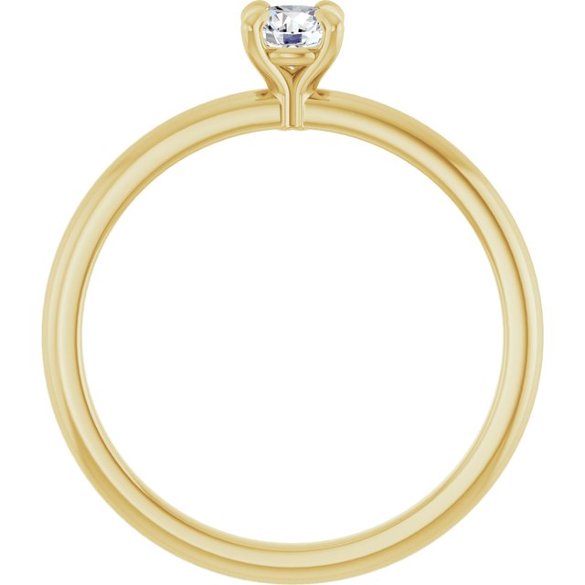 round-14K Yellow gold