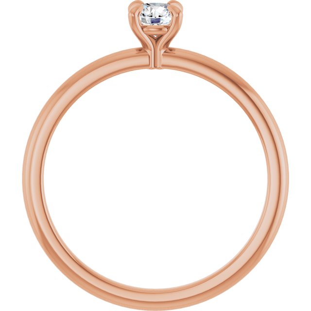 round-18K Rose gold