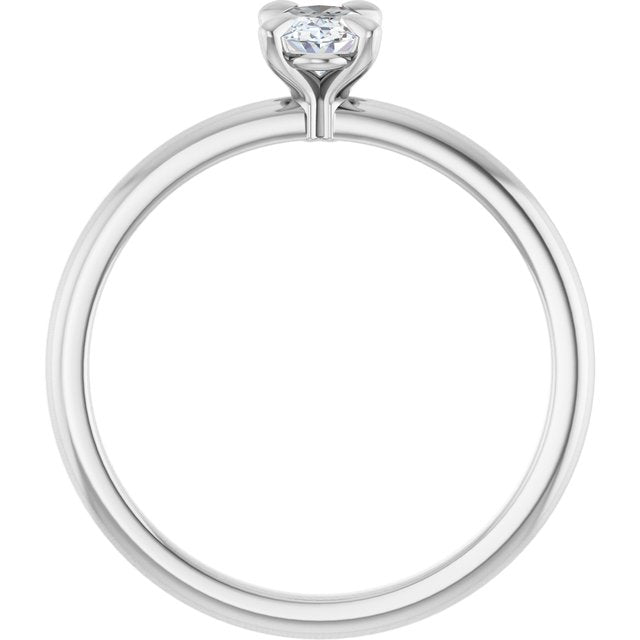 oval-10K White gold