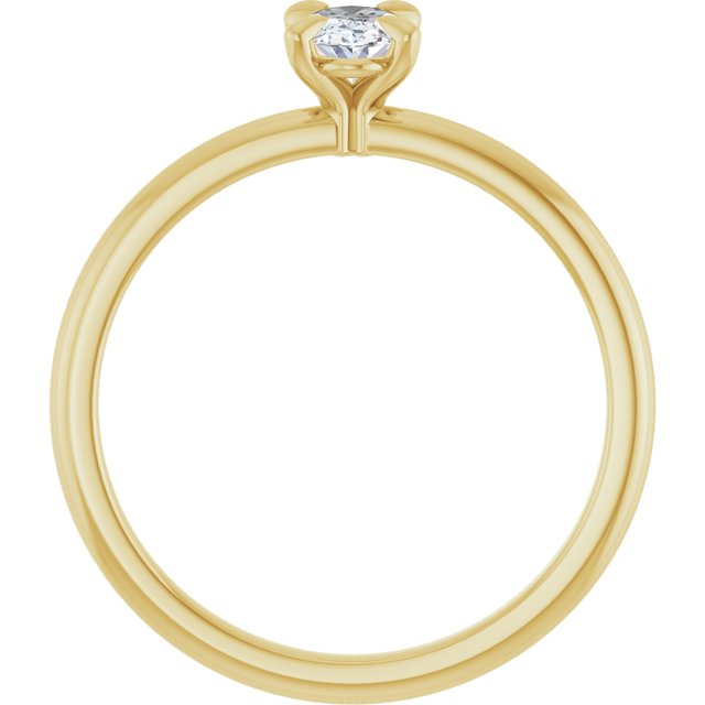 oval-10K Yellow gold