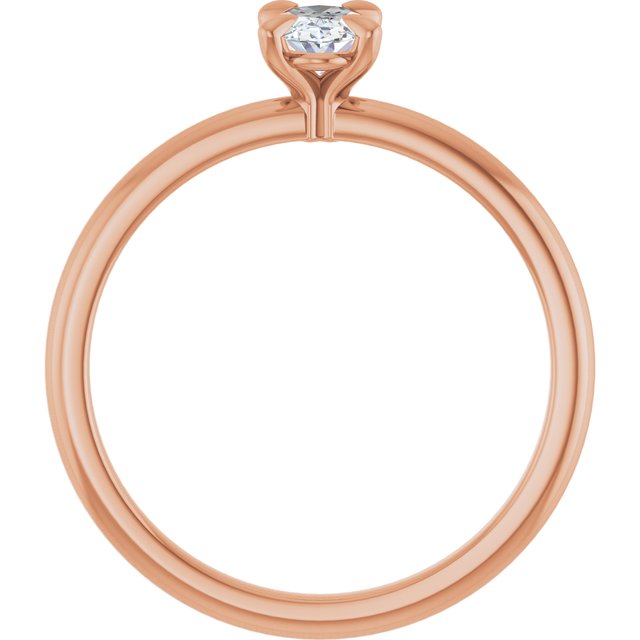 oval-18K Rose gold
