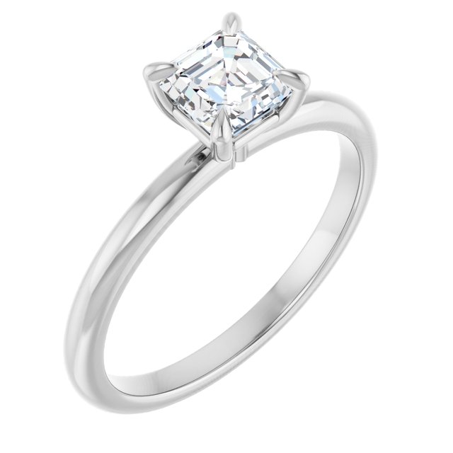 asscher-14K White gold