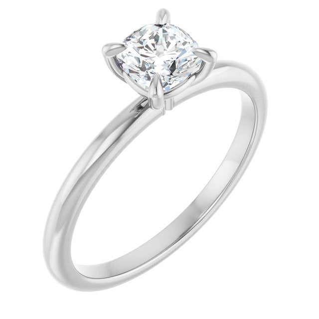 cushion-14K White gold