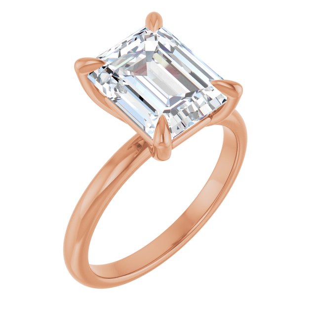 emerald-18K Rose gold