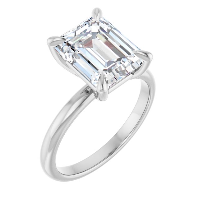 emerald-14K White gold