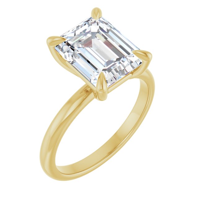 emerald-14K Yellow gold