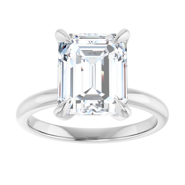 emerald-10K White gold