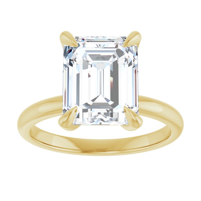 emerald-10K Yellow gold