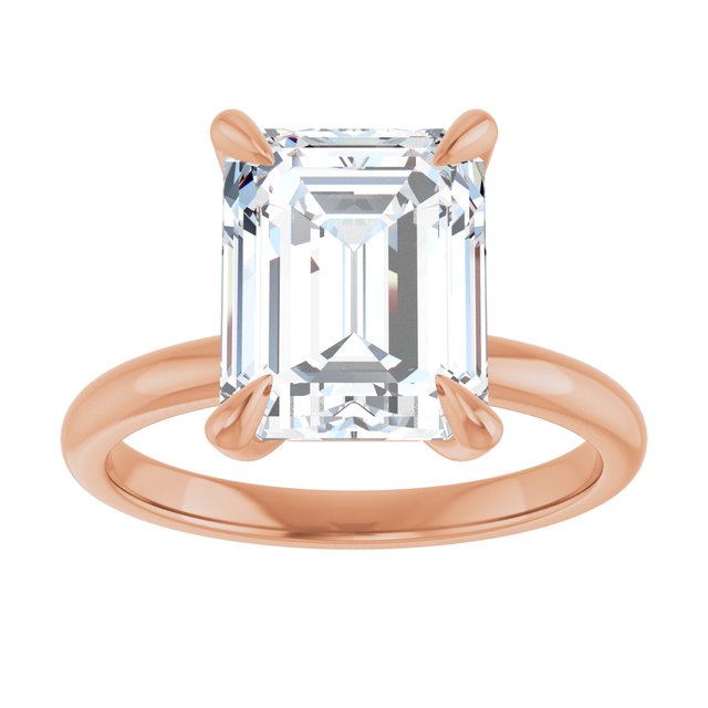 emerald-18K Rose gold