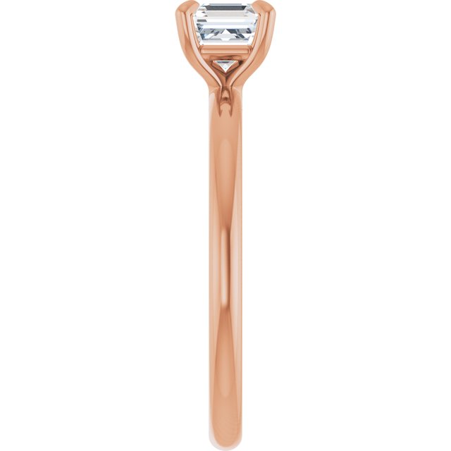 asscher-10K Rose gold