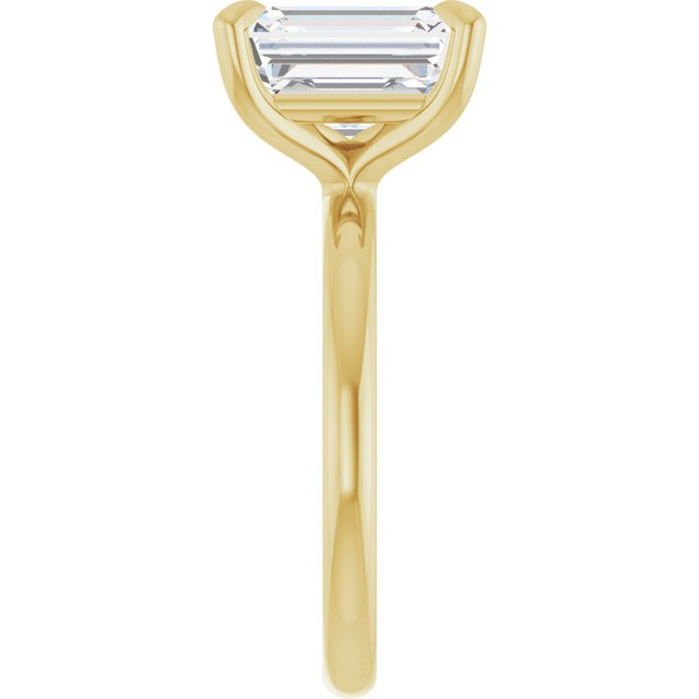 emerald-14K Yellow gold