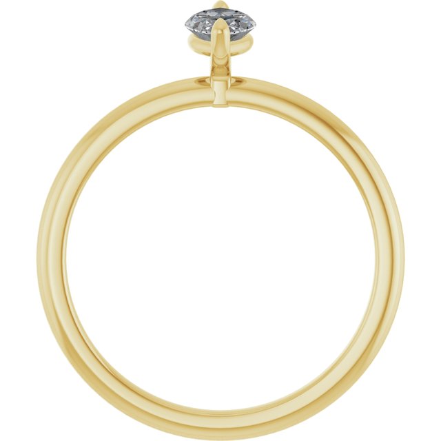 marquise-14K Yellow gold