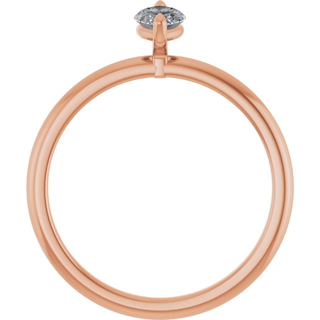 marquise-18K Rose gold