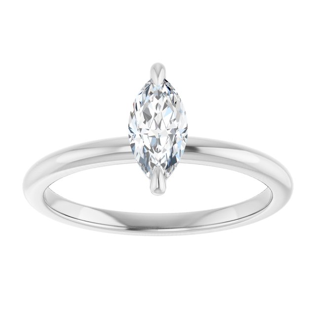 marquise-10K White gold
