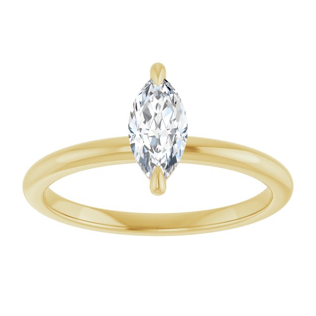 marquise-14K Yellow gold