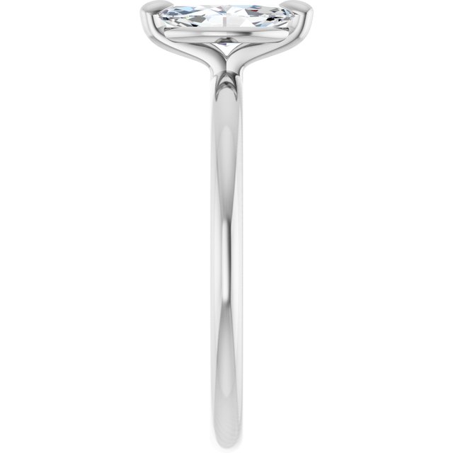 marquise-10K White gold