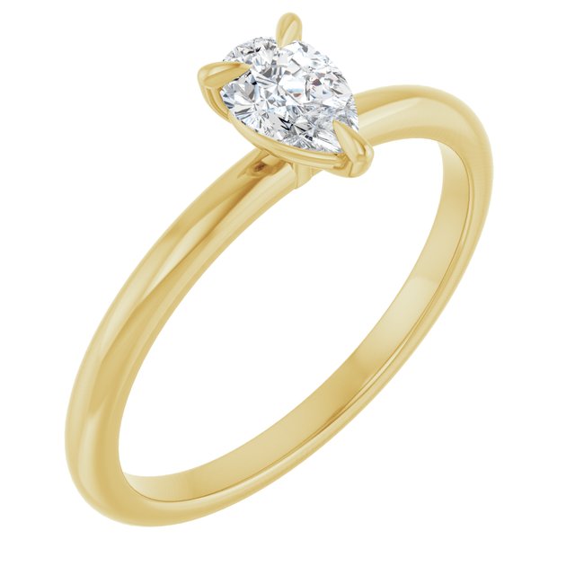 pear-14K Yellow gold