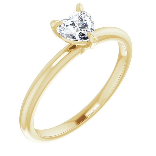 heart-14K Yellow gold