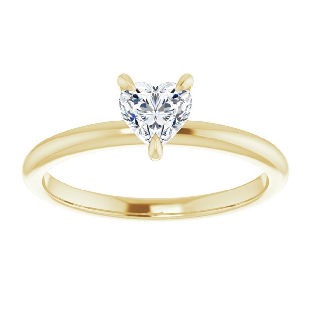 heart-10K Yellow gold