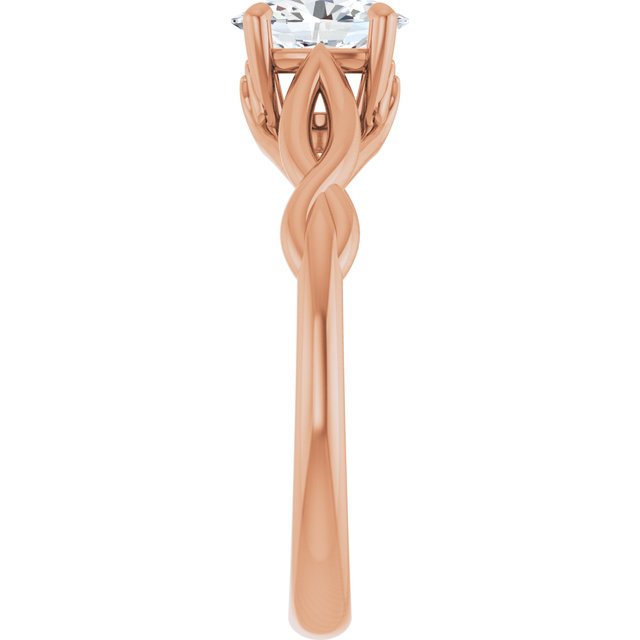 oval-18K Rose gold