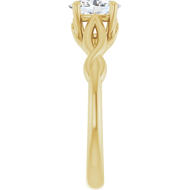 oval-14K Yellow gold