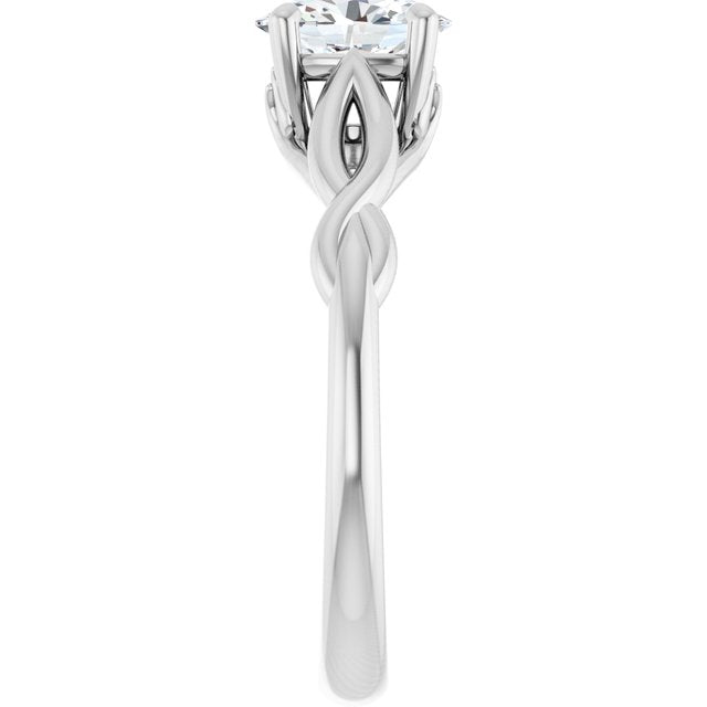 oval-10K White gold