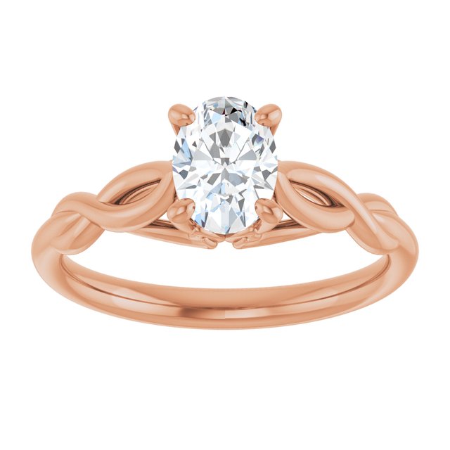 oval-18K Rose gold
