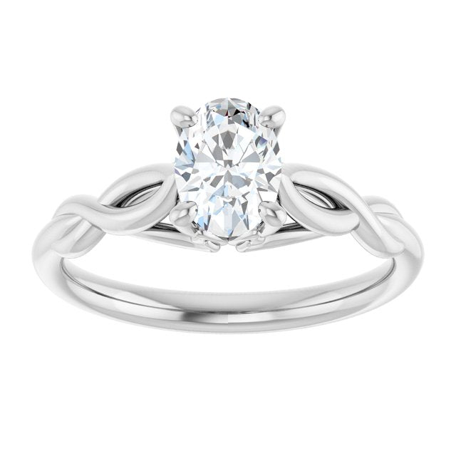 oval-10K White gold