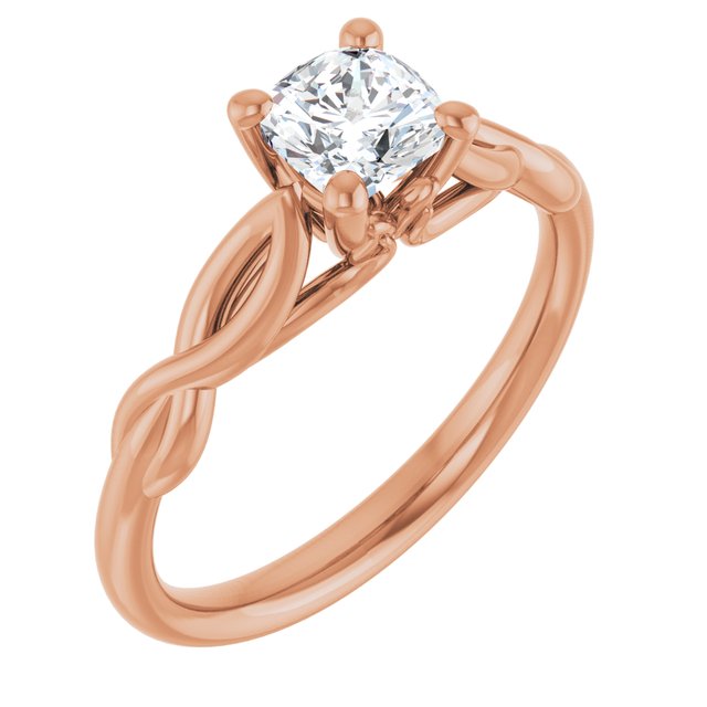 cushion-10K Rose gold