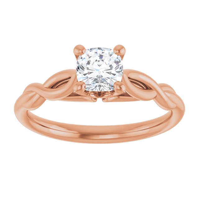 cushion-10K Rose gold