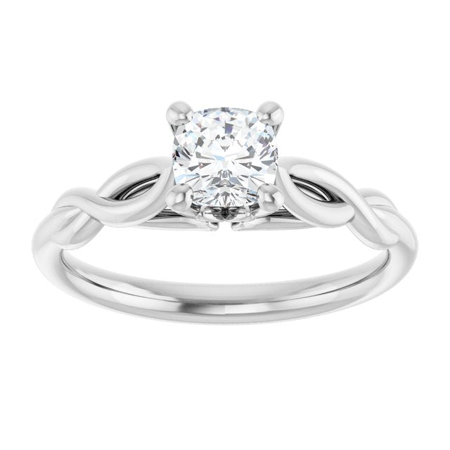 cushion-10K White gold