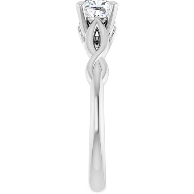 cushion-18K White gold
