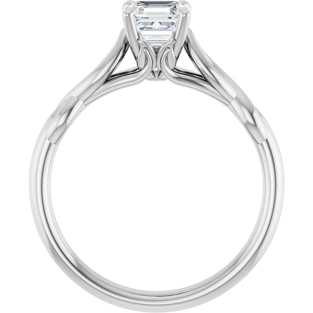 asscher-14K White gold