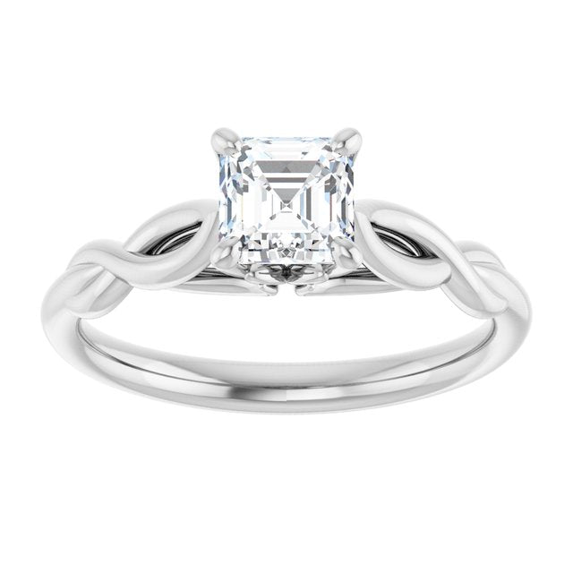 asscher-10K White gold