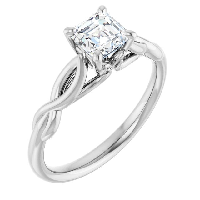 asscher-14K White gold