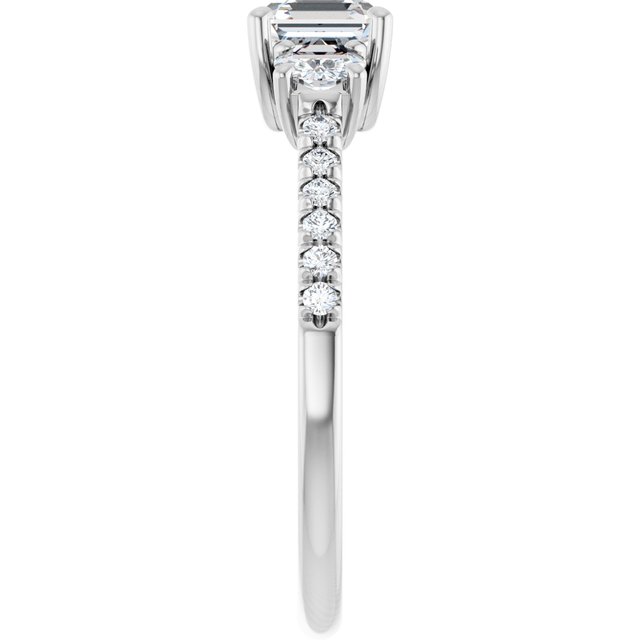 asscher-10K White gold
