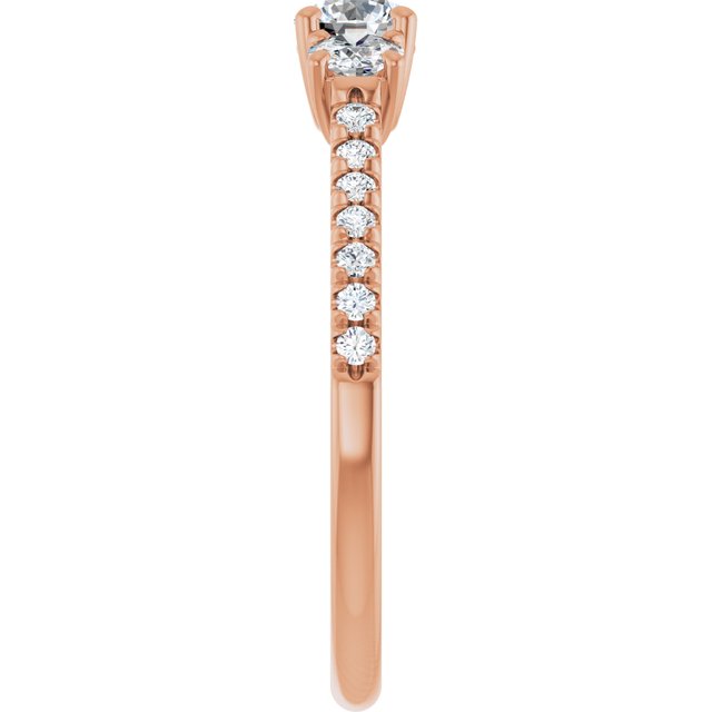 round-14K Rose gold