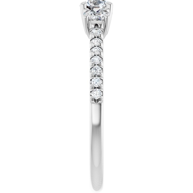 round-14K White gold