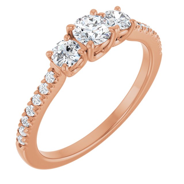 round-14K Rose gold