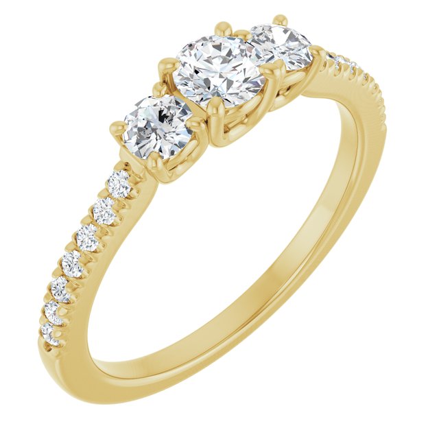 round-10K Yellow gold