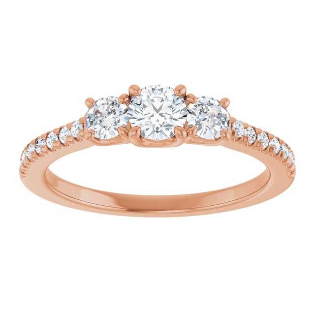 round-10K Rose gold