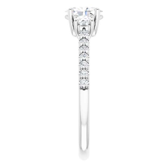 oval-10K White gold
