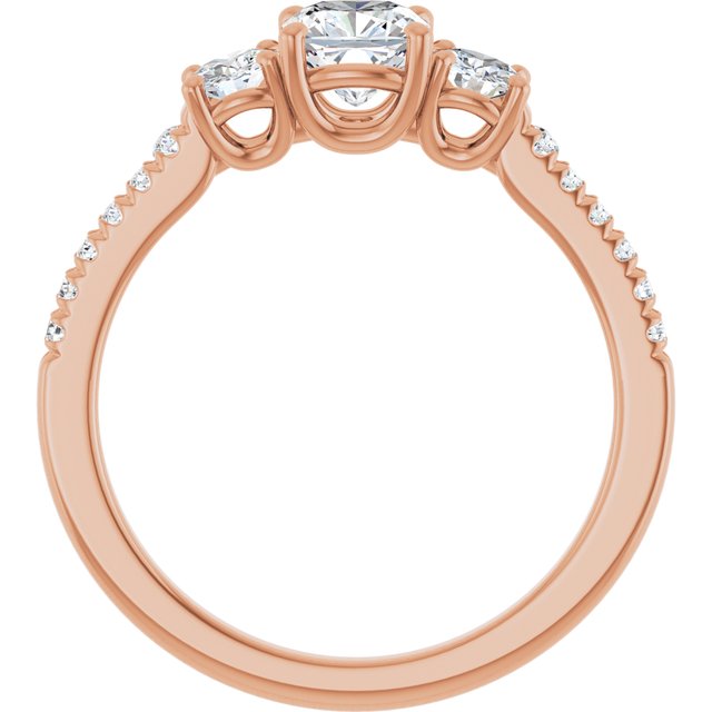 cushion-14K Rose gold