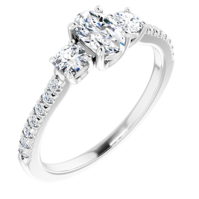 oval-10K White gold