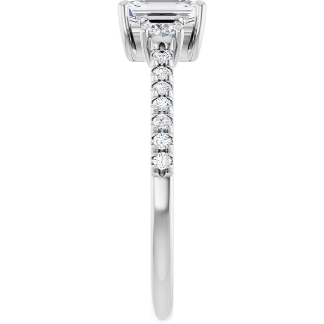 emerald-14K White gold