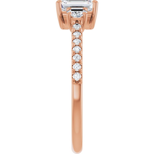 emerald-10K Rose gold